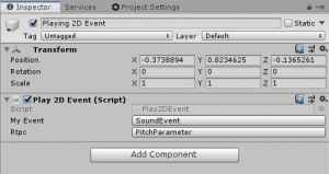 Controlling Wwise RTPCs in Unity – Alessandro Famà